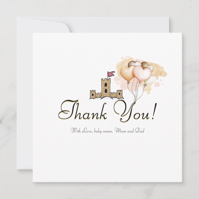 Gång vid en tidpunkt i ett Joy-land Tack Kort (Framsida)