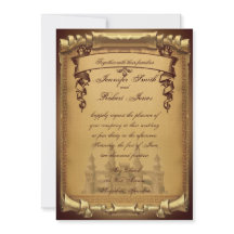 Gång vid en tidsbröllop-inbjudan