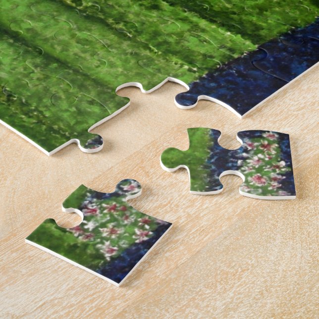 Gång vid ett tidmålat Fairytale Puzzle Pussel (Sidan)