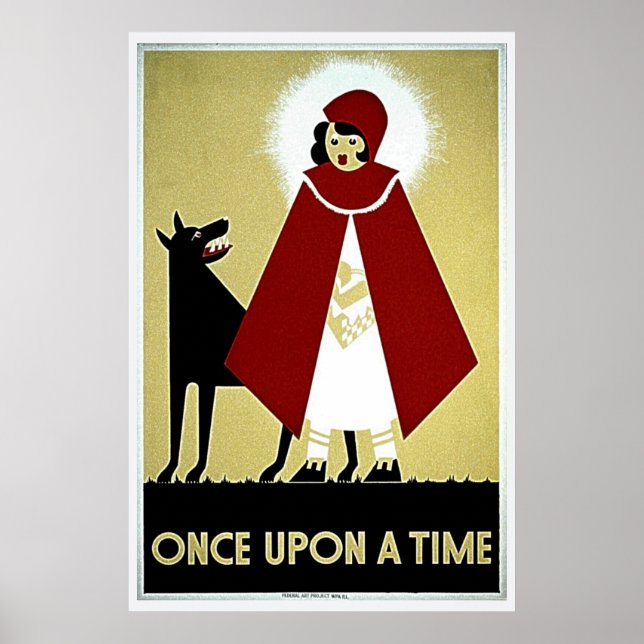 Gång vid Poster tidpunkt, Huva och Varg för röda f (Framsidan)