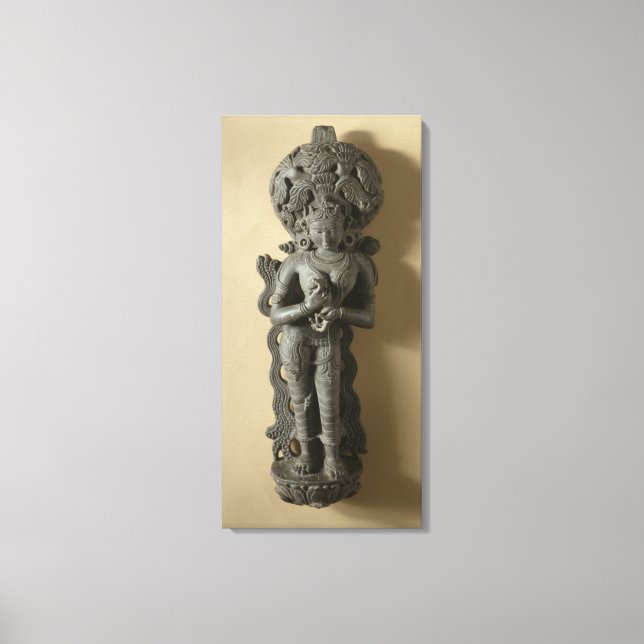 Ganga, gudinna som personifierar helig-floden Ga Canvastryck (Framsida)