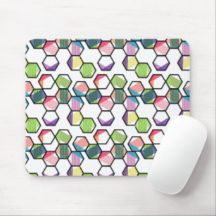 Gängade hexagoner musmatta