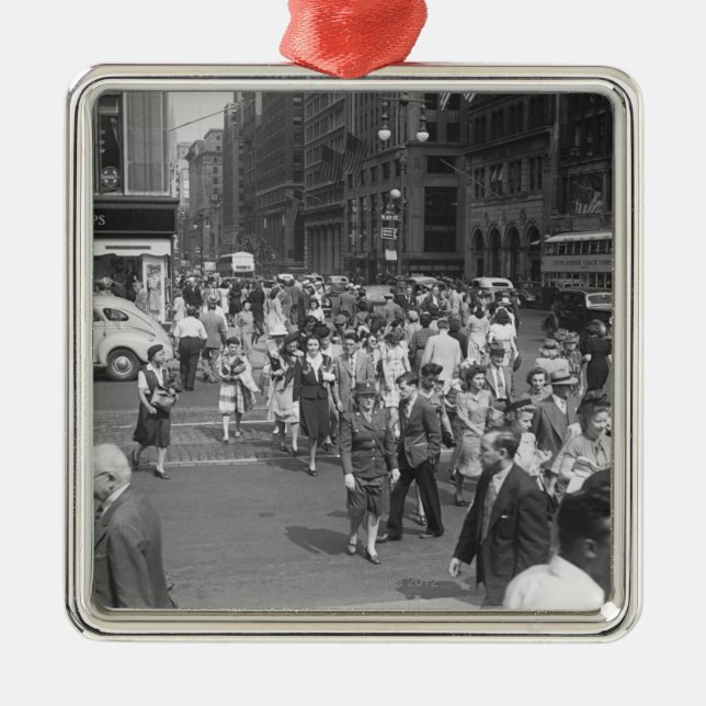 Gångare Julgransprydnad Metall (Framsidan)