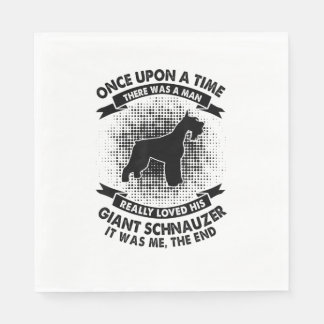 Gången fanns det en man - en fin Giant Schnauz Pappersservett