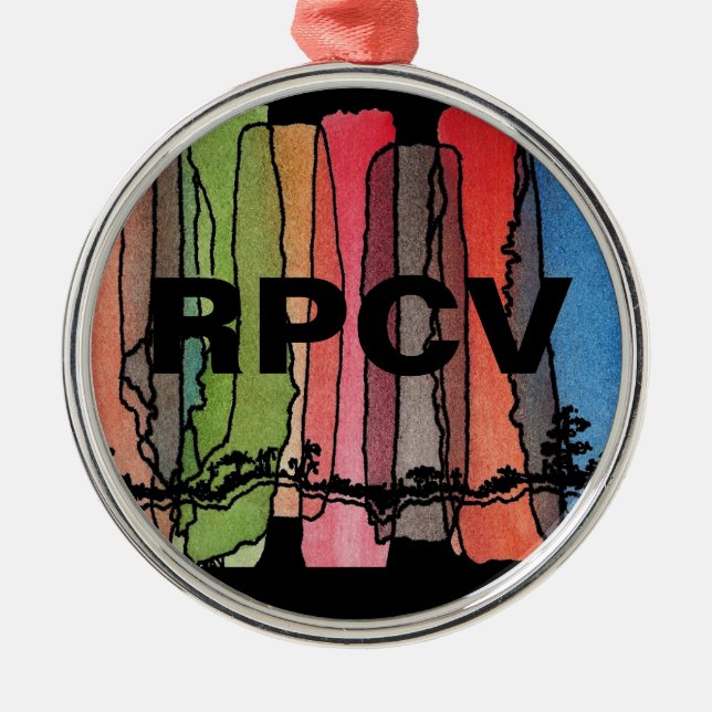 gången tillbaka fredkårprydnad julgransprydnad metall (Framsidan)