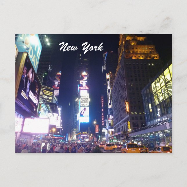 gånger kvadratiskt nytt arbete vykort (Framsida)