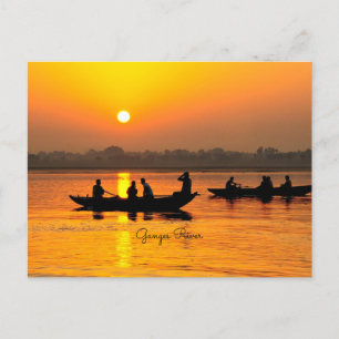 Ganges River, picturesque Vykort