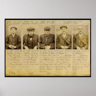 Gänget kallade Peaky Blinders som opererade i Poster