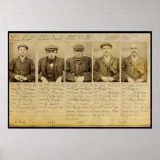 Gänget kallade Peaky Blinders som opererade i Poster