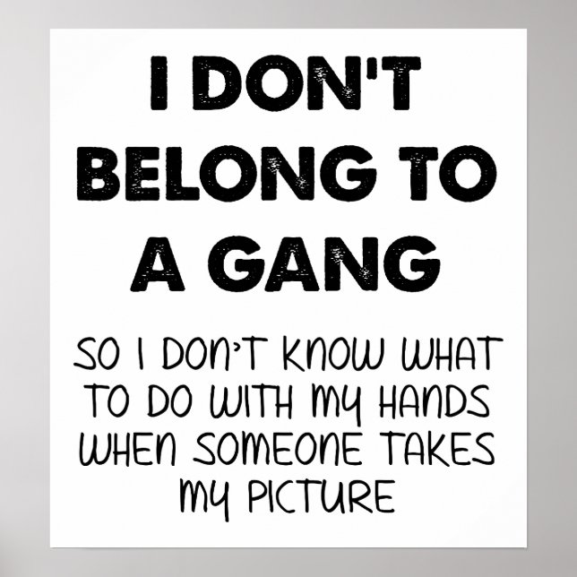 Gangless Bild tar sunt Poster (Framsidan)