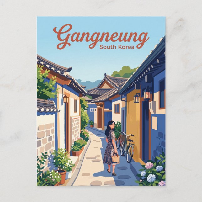 Gangneung-gränden Sydkorea Vykort (Framsida)