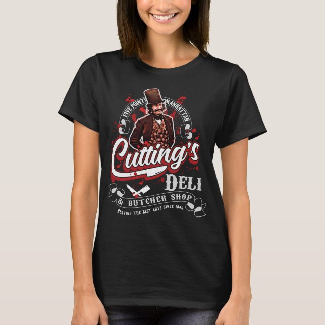 Gangs Of New York Cutting'S Deli Bill The Butcher  T Shirt (Framsida)