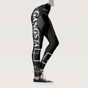 "GANGSTA-BOOGIE" (SVARTEN ENDAST) LEGGINGS