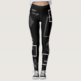 "GANGSTA-BOOGIE" (SVARTEN ENDAST) LEGGINGS