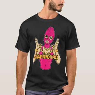Gangsta Girl Capricorn Mask Gangster Woman med T Shirt