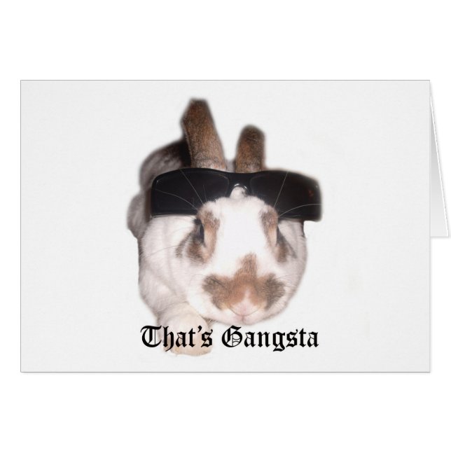 Gangsta Hälsningskort (Framsidan Horizontal)