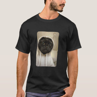 Gangsta Kitty Gangster Svart Katt Meme Roliga Katt T Shirt