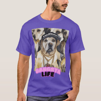 Gangsta Life Labrador vänner T Shirt