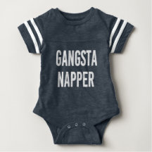 Gangsta Napper rolig baby-trötta skjorta