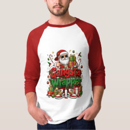 Gangsta-omslag Cool Santa juldesign T Shirt