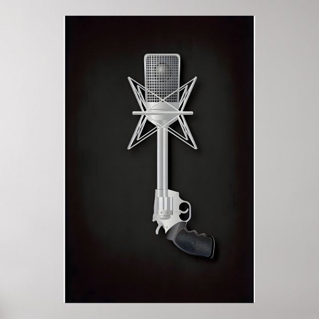 Gangsta Rap Inspirerad Originaltryckt Design -Tryc Poster (Framsidan)