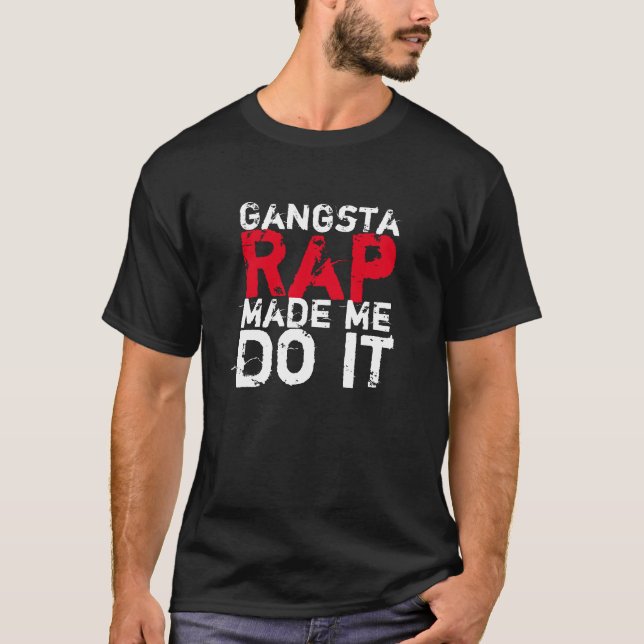 Gangsta rappar t-shirt (Framsida)