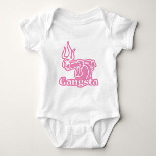 Gangsta - rosa gangstervapen t shirt