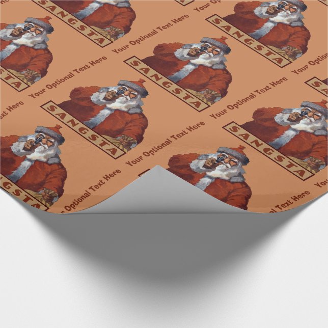 Gangsta Santa anpassningsbar som omsluter papper Presentpapper (Hörn)