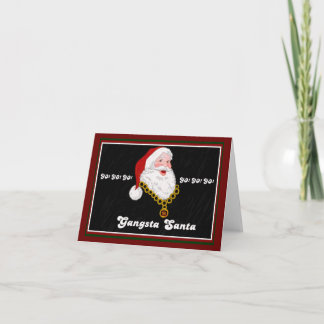 Gangsta Santa Note-kort Helgkort