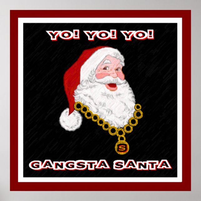 Gangsta Santa Poster (Framsidan)