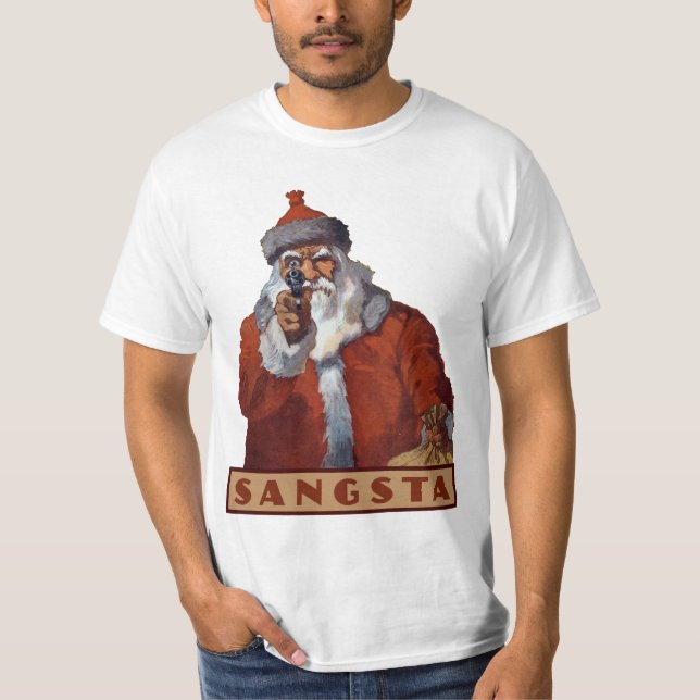 Gangsta Santa shirts & jacka Tee Shirt (Framsida)