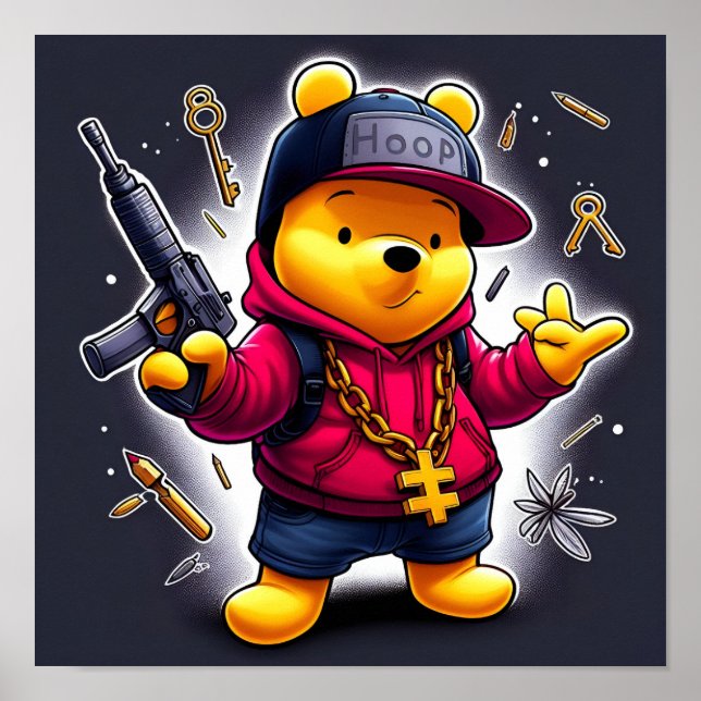 Gangsta Winnie, Pooh 1 Poster (Framsidan)