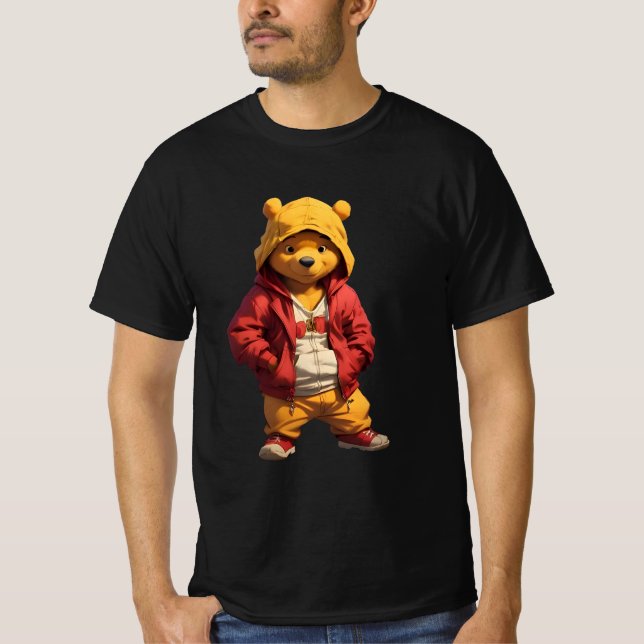 Gangsta Winnie, Pooh 3 T Shirt (Framsida)