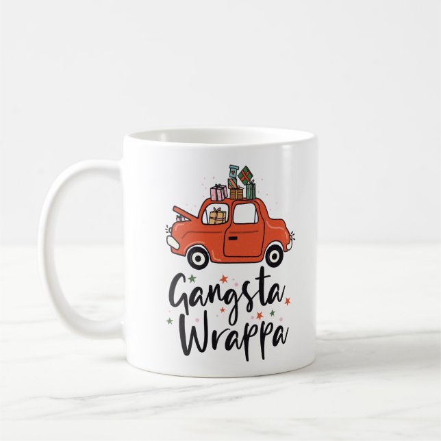Gangsta Wrappa Den fantastiska julen Kaffemugg (Vänster)