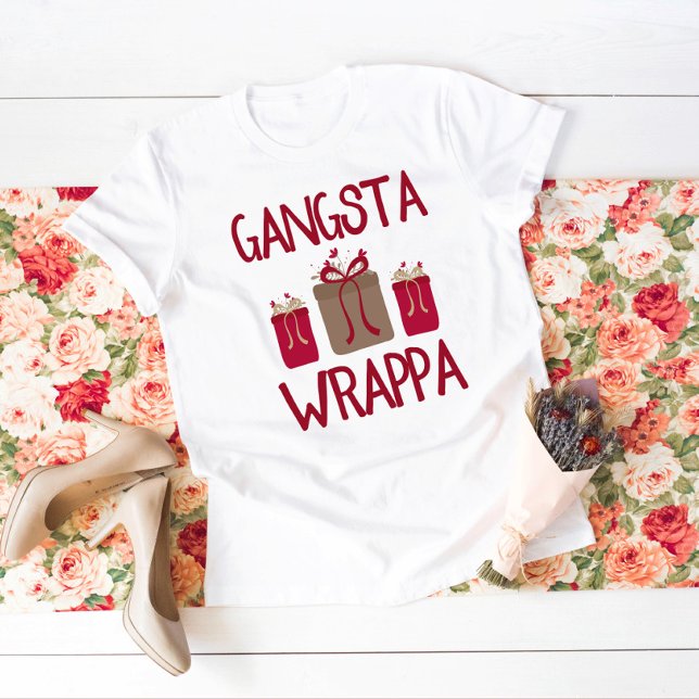 Gangsta Wrappa Den fantastiska julen T-shirt (Skapare uppladdad)