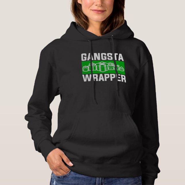 Gangsta Wrapper  Christmas Clothing for Men and F T Shirt (Framsida)