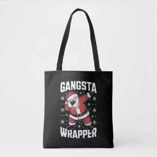 Gangsta Wrapper Funny Dabbing jultomten Tygkasse