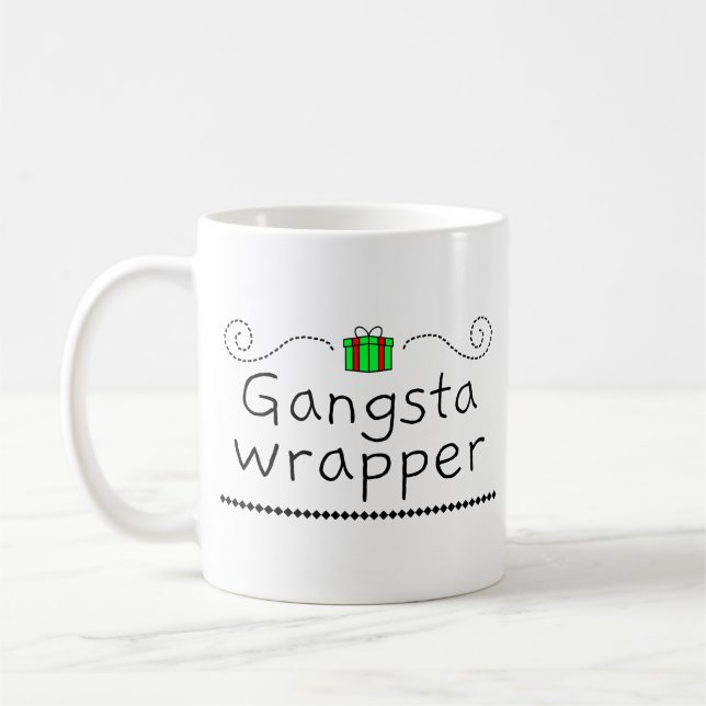 Gangsta Wrapper Höstmugg Kaffemugg (Vänster)