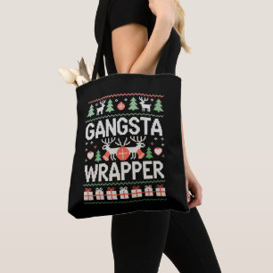Gangsta Wrapper jul ful jultröja Xmas Tygkasse