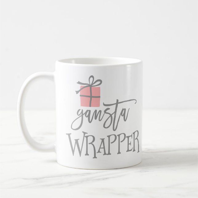 Gangsta Wrapper-jul Kaffemugg (Vänster)