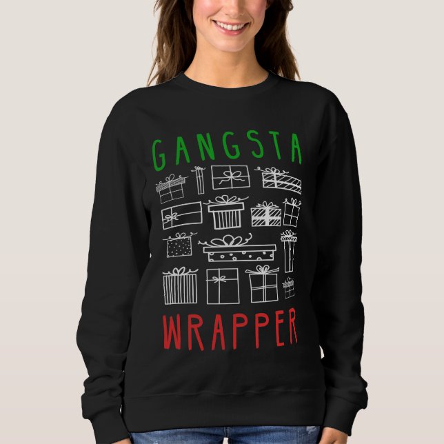 Gangsta Wrapper - Nylig juloffert T Shirt (Framsida)