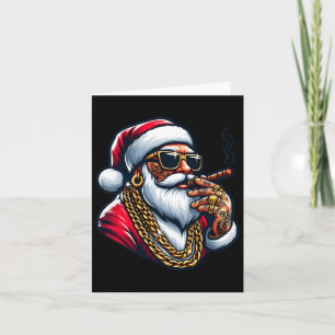 Gangsta Wrapper Rolig Cool Santa Gangster Pajamas Kort