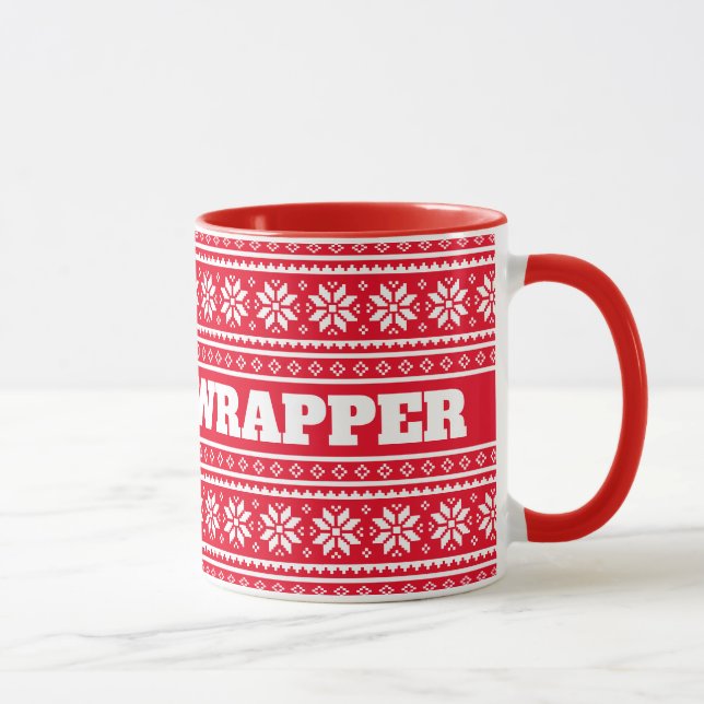 Gangsta Wrapper rolig julklapp mugg (Höger)