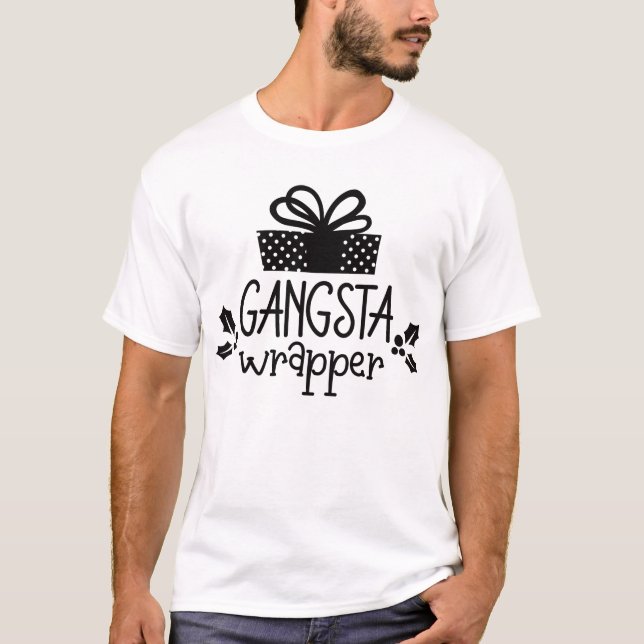 Gangsta wrapper t shirt (Framsida)