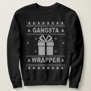 Gangsta Wrapper Ugly jul Sweater. T Shirt