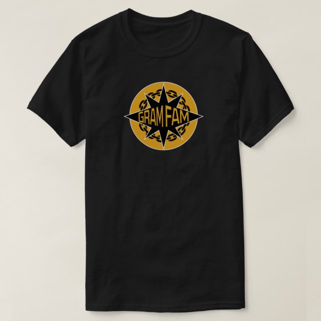 GangStarr GramFam Mashup Tee_GULD T-Shirt (Design framsida)