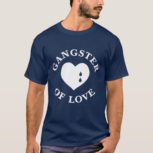 Gangster av den grafiska T-tröja för kärlek T-shirt (Framsida)