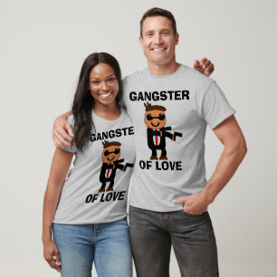 GANGSTER AV KÄRLEK, roliga valentin T-tröja Tee