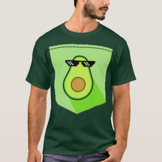 Gangster avocado med fickglas t shirt