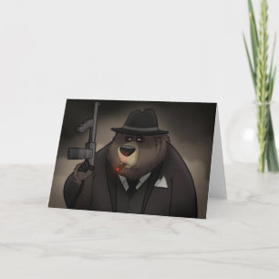 Gangster Bear Card Kort